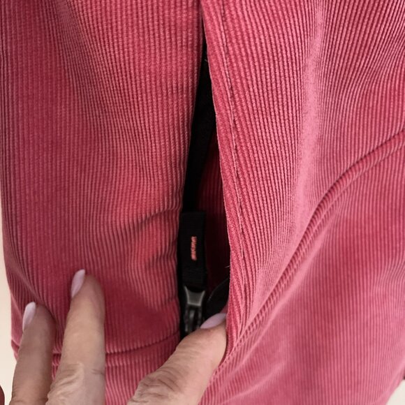 Killtec Women's Corduroy Jacket Size 6 Salmon Hooded Water Resistant Gorpcore - Picture 4 of 14